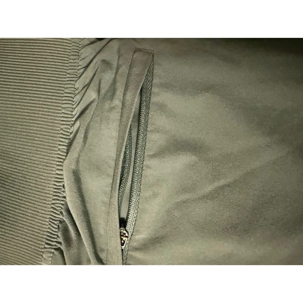 Athleta Green Athleisure Jogger Ankle Pants Women's Brooklyn Sz 6 Ribbed Sides - Picture 10 of 14